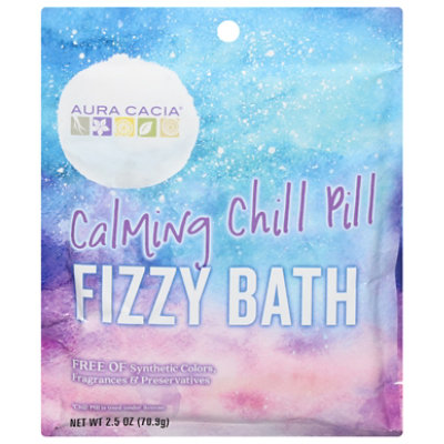 Aura Cacia Fizzy Bath Calming Chill Pill - 2.5 Oz. - Image 1
