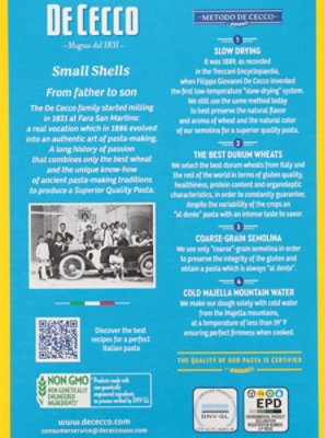 Dececco Small Shells 16 Oz - Image 6