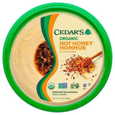 Cedars Organic Hot Honey Hommus - 10 Oz - Image 2