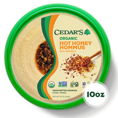 Cedars Organic Hot Honey Hommus - 10 Oz - Image 1