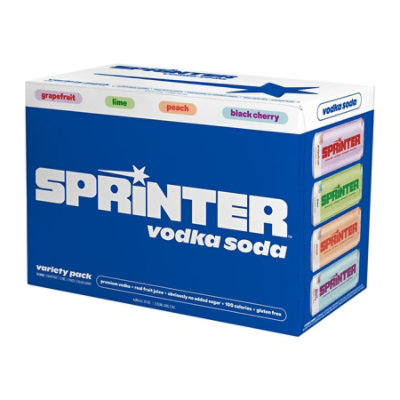 Sprinter Vodka Soda Rtd Variety Pack 8 Pack Cans - 12 Fl. Oz. - Image 2