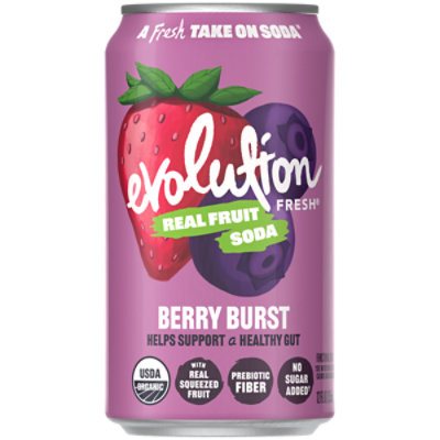 Evolution Fresh Organic Berry Burst Soda - 12 Fl. Oz. - Image 1