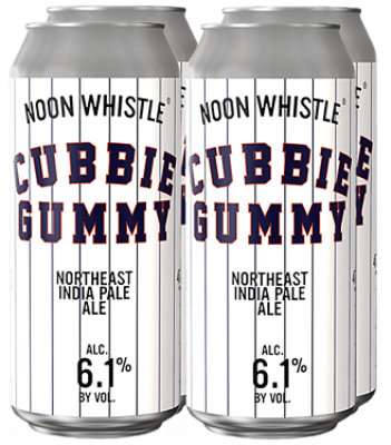 Noon Whistle Cubbie Gummy Hazy Ipa 4 pack Cans - 16 Fl. Oz. - Image 1