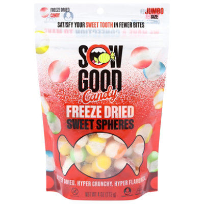 Sow Good Freeze Dried Sweet Spheres - 4 Oz