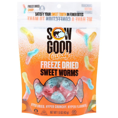 Sow Good Freeze Dried Sour Worms - 1.5 O - Image 3