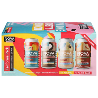 Nova Easy Kombucha California Variety Pack 8 Pack In Cans - 12 Fl. Oz. - Image 3