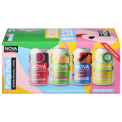 Nova Easy Kombucha Party Variety Pack 8 Pack In Cans - 12 Fl. Oz. - Image 3