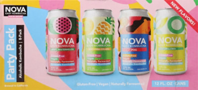 Nova Easy Kombucha Party Variety Pack 8 Pack In Cans - 12 Fl. Oz. - Image 6