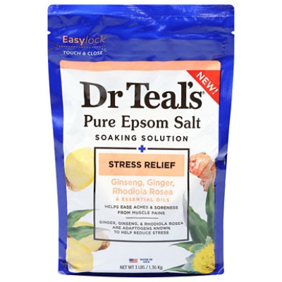 Dr Teal's Stress Relief & Essential Oils Pure Epsom Salt Soaking Solution - 3 Lbs. - Image 3