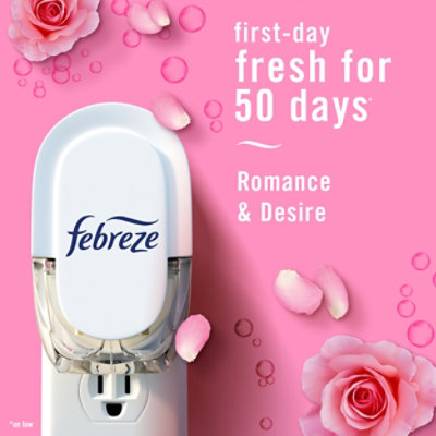 Febreze Plug Scented Oil Refill Romance & Desire, Pink Rose Petals & Champagne Spritz - .87 Fl. Oz. - Image 2