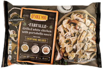 O Sole Mio Farfalle With Chicken And Mushroom Sauce Meal Kit - 32 Oz. - Image 1