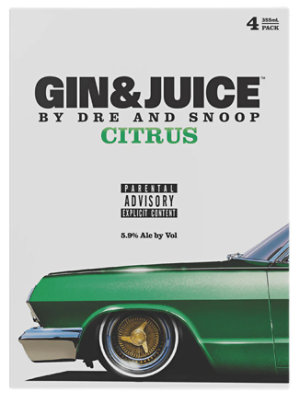 Gin And Juice By Dre And Snoop Citrus 4 Pk - 355 Ml - Image 1