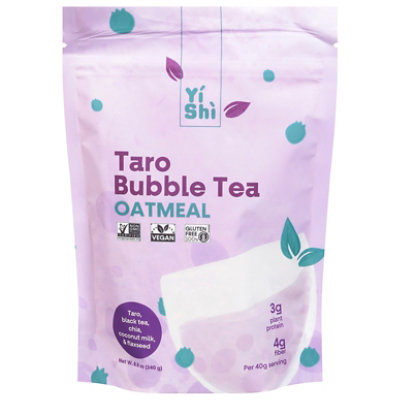 Yishi Oatmeal Taro Bubble Tea - 8.5 Oz. - Image 1
