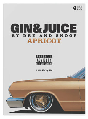 Gin And Juice By Dre And Snoop Apricot 4 Pk - 355 Ml - Image 1