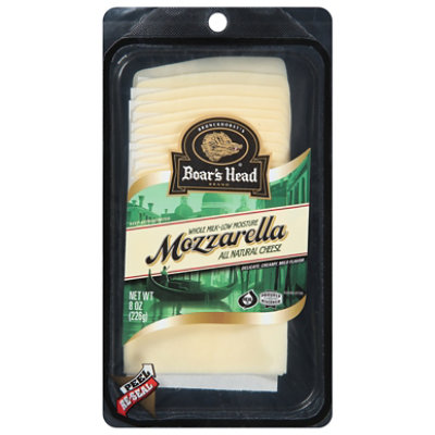 Boars Head Mozzarella Cheese Pre-sliced - 8 Oz.