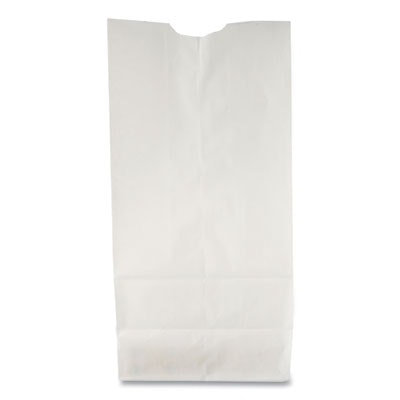 General - Grocery Paper Bags, 35 lb Capacity, #6, 6" x 3.63" x 11.06", White, 500 Bags - Image 1