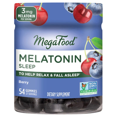 Megafood Melatonin Sleep 3mg - 54 Count - Image 3