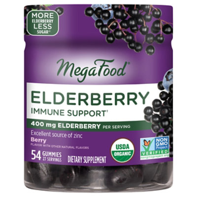 Megafood Elderberry Immune Gummies - 54 Count - Image 3