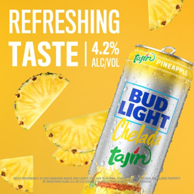 Bud Light Chelada Tajin Pina  In Cans - 25 Fl. Oz. - Image 3