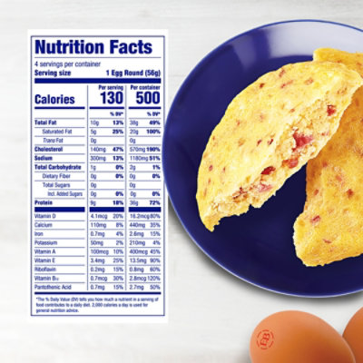 Eggland's Best Bacon & Cheese Frozen Egg Rounds - 4 Count - albertsons
