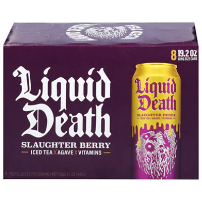 Liquid Death Slaughter Berry Iced Tea - 8-19.2 Fl. Oz. - Image 3