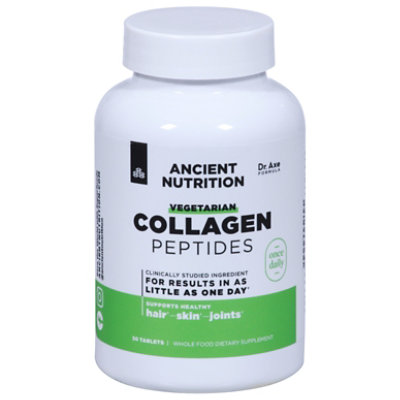 Ancient Nutrition Veg Collagen Pep Tab - 30 Count - Image 2