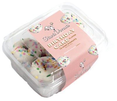 Stan's Donuts Birthday Cake Mini Tub 9 Oz - Image 1