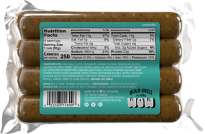 Tofurky Sausage Mango Chipotle Vegetarian - 13 OZ - Image 6