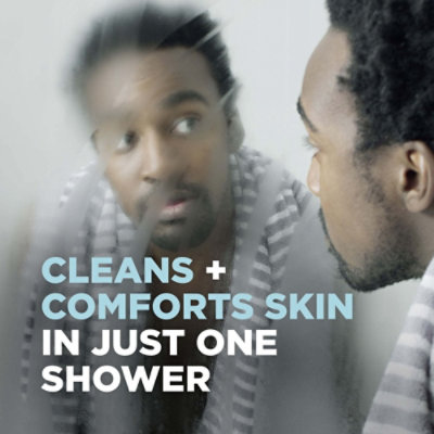 Dove Men+Care Clean Comfort Hydrating Face And Body Wash Twin Pack, 18 Fl Oz - Image 2