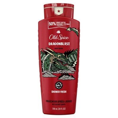 Old Spice Body Wash For Men, Dragonblast Scent, Long Lasting Lather, 24 Fl Oz - Image 1