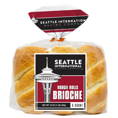 Seattle International Brioche Hoagie Rolls - 16 Oz - Image 1