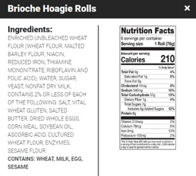 Seattle International Brioche Hoagie Rolls - 16 Oz - Image 3