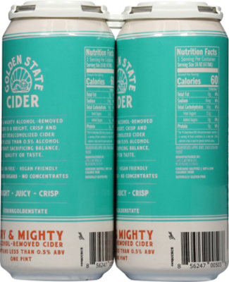 Golden Stata Dry And Mighty Non Alcoholic Cider - 4-16 Fl. Oz. - Image 6