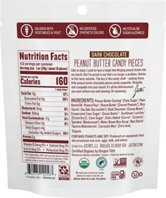 Justins Dark Choc Peanut Butter Pieces 4.5oz - 4.5 Oz - Image 5