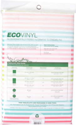 Kane Home Summer EcoVinyl Flannel Back Table Cloth  - 52 x 70 Inch - Image 4