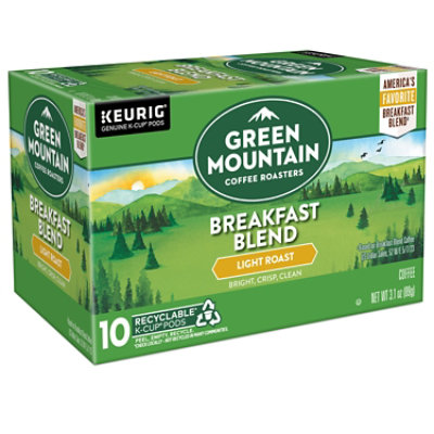 Green Mountain Coffee Roasters Breakfast Blend Keurig K Cup Pods Light Roast Coffee - 10 CT - Image 2