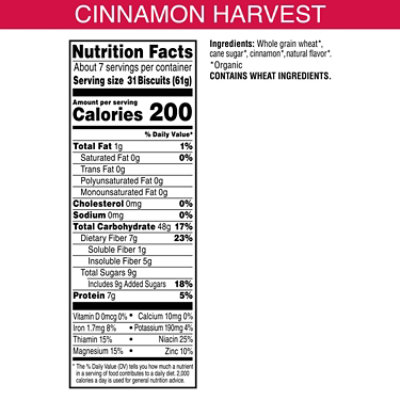 Kashi Organic Cinnamon Harvest Cereal - 14 Oz - Image 4