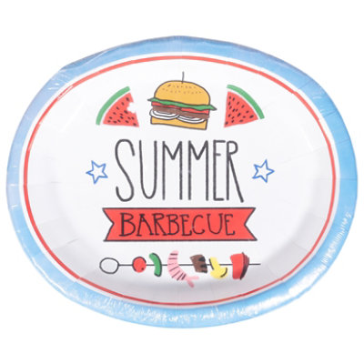 Signature Select Summer Bbq Oval Platter - 8 Count - Image 3