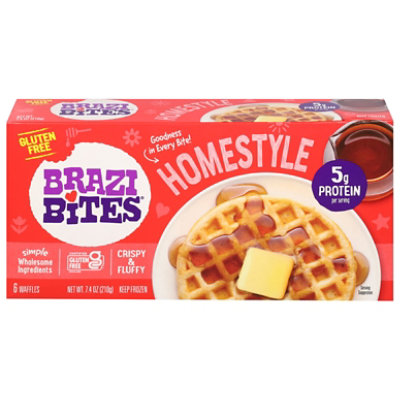 Brazi Bites Homestyle Waffles - 7.4 Oz - Image 3