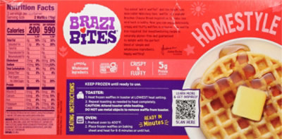 Brazi Bites Homestyle Waffles - 7.4 Oz - Image 6