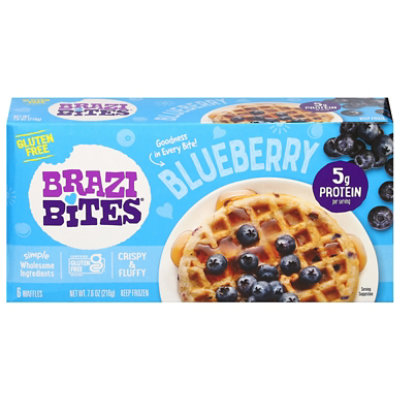 Brazi Bites Blueberry Waffles - 7.6 Oz - Image 3