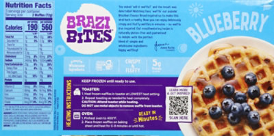 Brazi Bites Blueberry Waffles - 7.6 Oz - Image 6