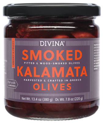 Divina Smoked Kalamata Olives - 7.8 Oz - Image 1