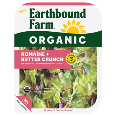 Earthbound Farm Organic Romaine & Butter Crunch - 5.5 Oz. - Image 3