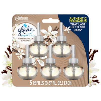 Glade Plugins Scented Oil Refills, Sheer Vanilla Embrace - 5-.67 Oz. - Image 2