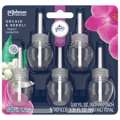 Glade Fresh Plugins Scented Oil Refills Orchid & Neroli -5-.67 Fl. Oz. - Image 1