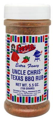 Fiesta Uncle Chris Texas Barbeque Rub - 5.5 Oz. - Image 1