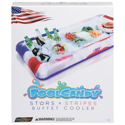 PoolCandy Stars & Stripes Buffet Cooler - Each - Image 1