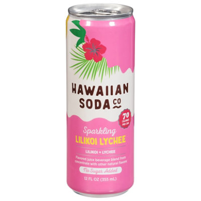 Hawaiian Soda Co Lilikoi Lychee Sparkling Juice - 12 Fl. Oz.