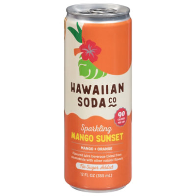 Hawaiian Soda Co Passionfruit Orange Guava Sparkling Juice - 12 Fl